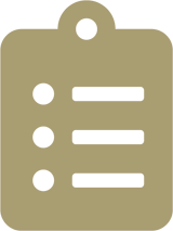 clipboard icon gold