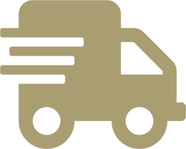 moving truck icon gold