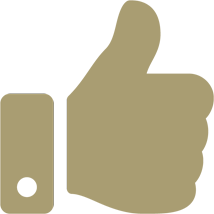 thumbs up icon gold